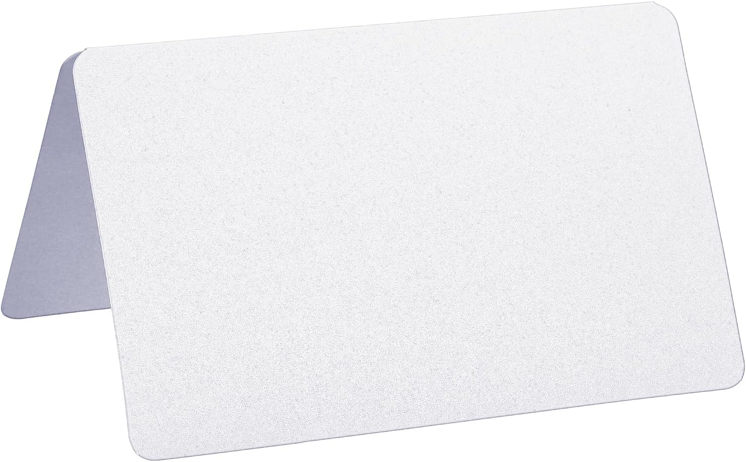 PATIKIL Greeting Cards,100Pcs 7.25 x 5.85inch Favor Decor Foldable Blank Card for Wedding Party DIY Decoration Table Name Place Cards White Pearlescent Paper