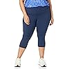 Amazon Essentials Women's Active Sculpt High Rise Capri Legging (Available in Plus Size)