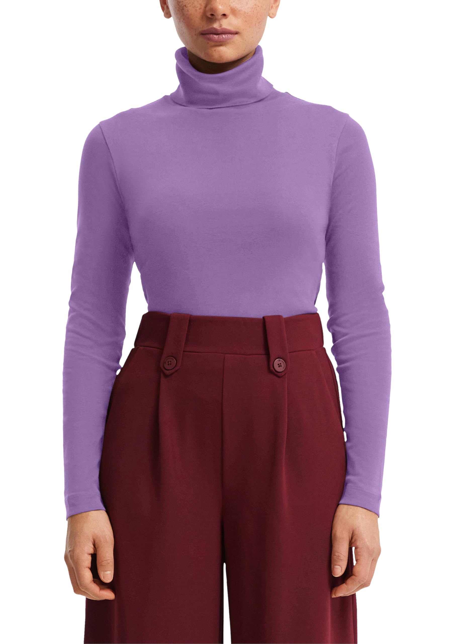 QS Langarmshirt mit Rollkragen