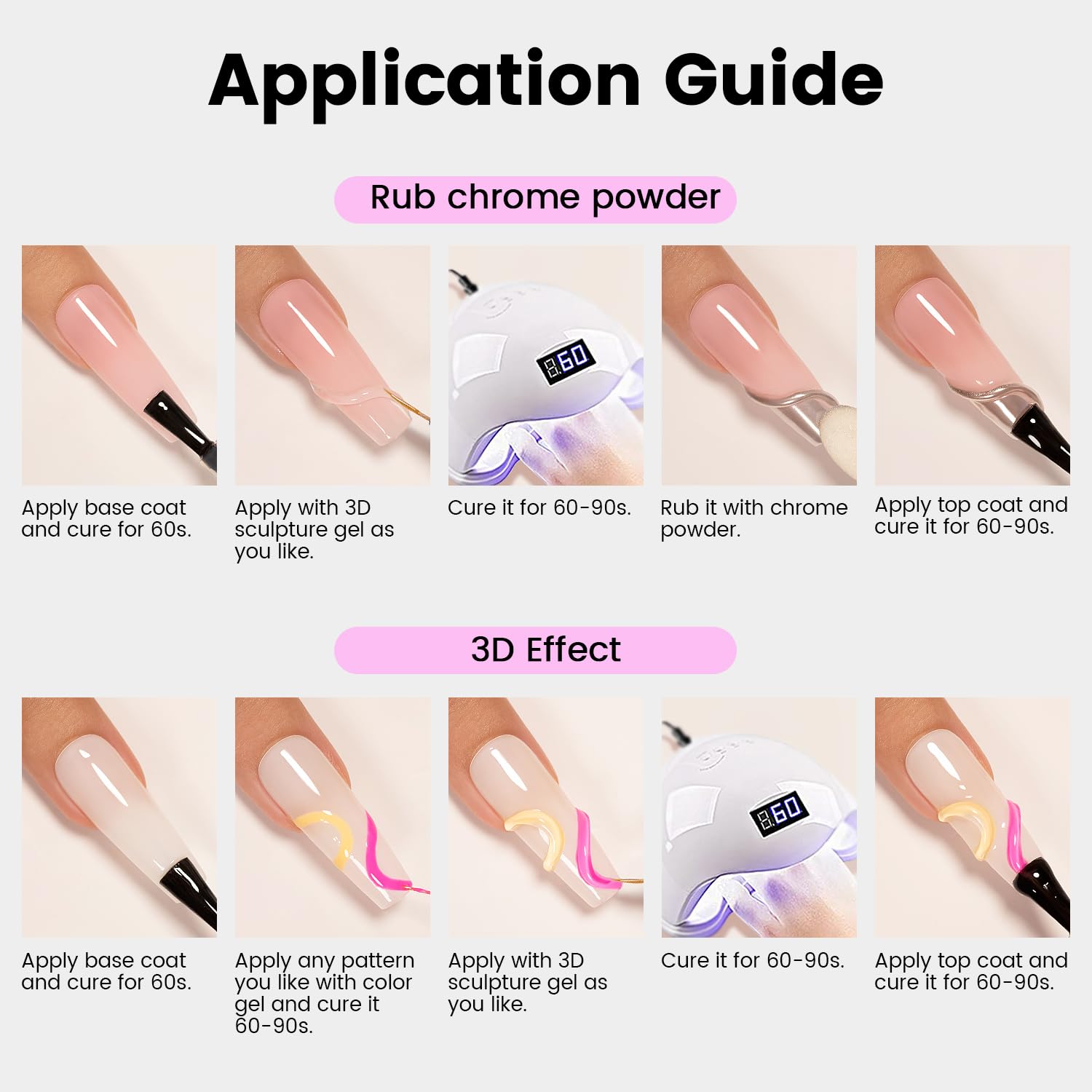 3D Sculpting Gel for Chrome Nail Art - FREE SHIPPING -7