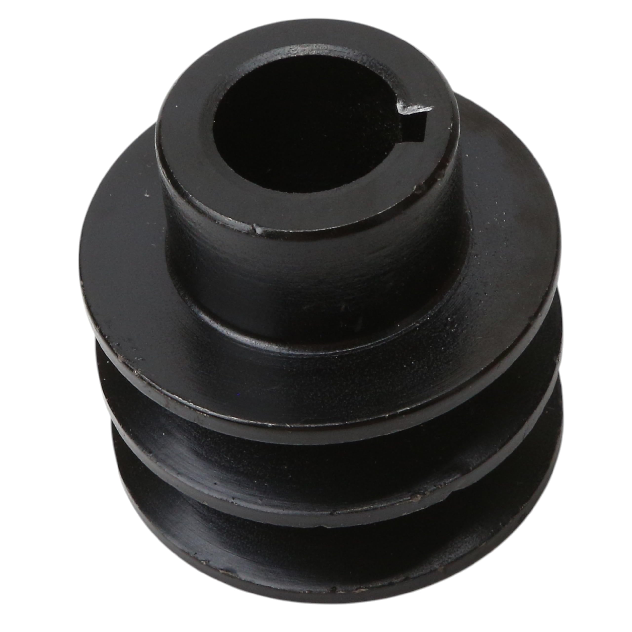 Double V-Belt Pulley for 20mm Shaft 168F/170F Engine, Dual Groove Pulley Fit for GX110 GX120 GX160 GX200 7HP Gasoline Automotive Replacement ATV Go Kart (54mm OD, 35mm Hub Diameter, 52mm Height)