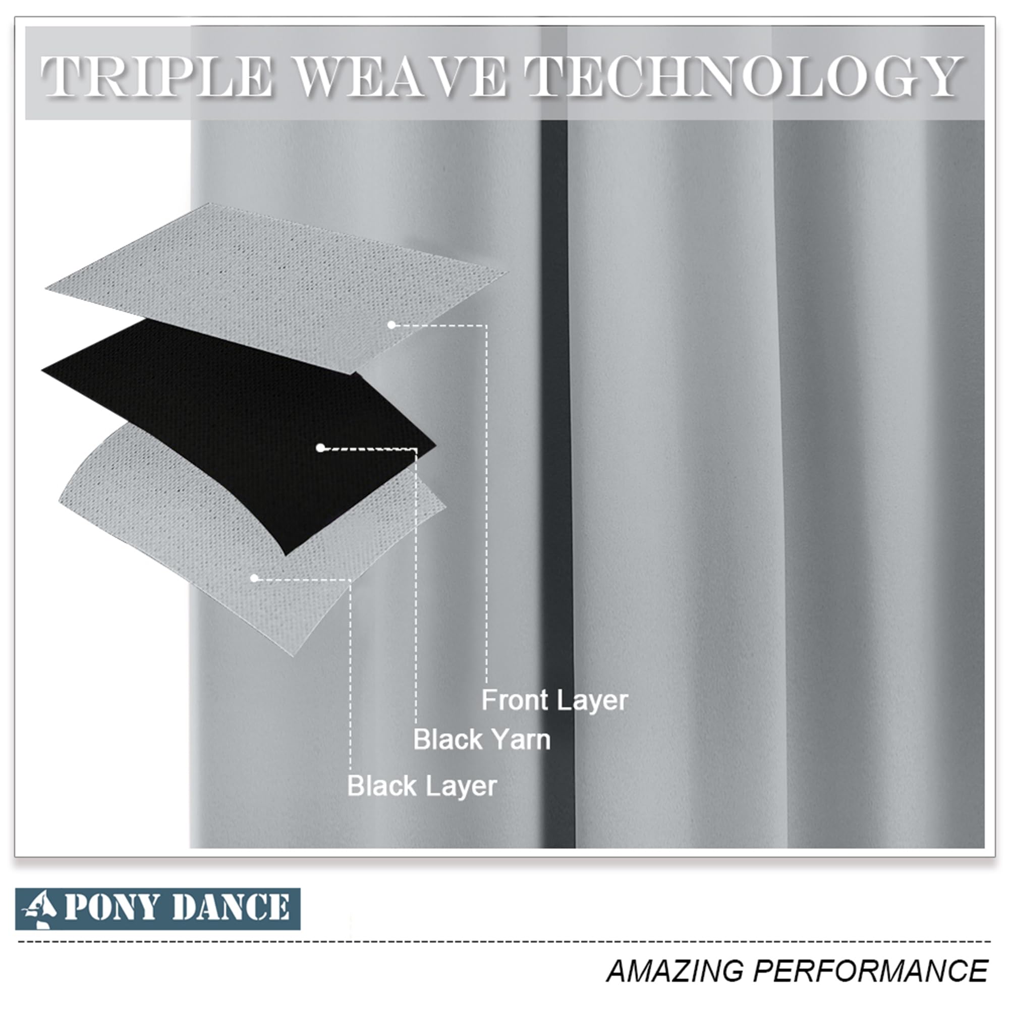 PONY DANCE Small Blackout Curtains 29x36 Inch, Silver Grey, Thermal Insulated, Light Blocking - Image 4