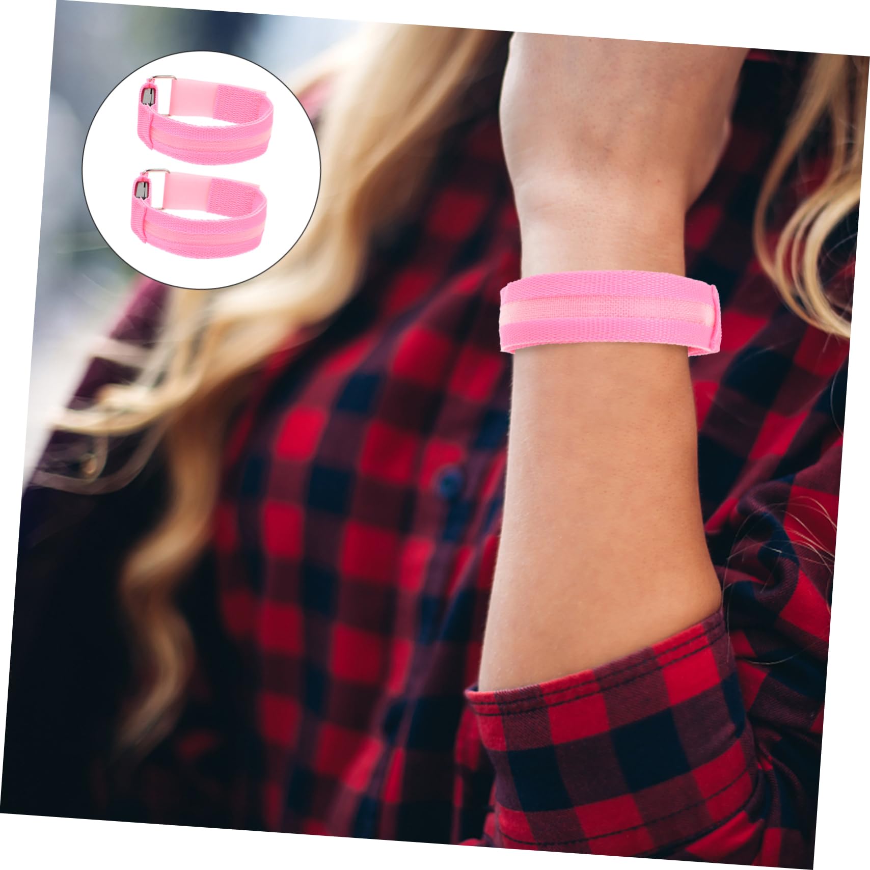 TOYANDONA Brazaletes Led Luminiscentes Recargables Correr Bandas De Correr Protección Diurna