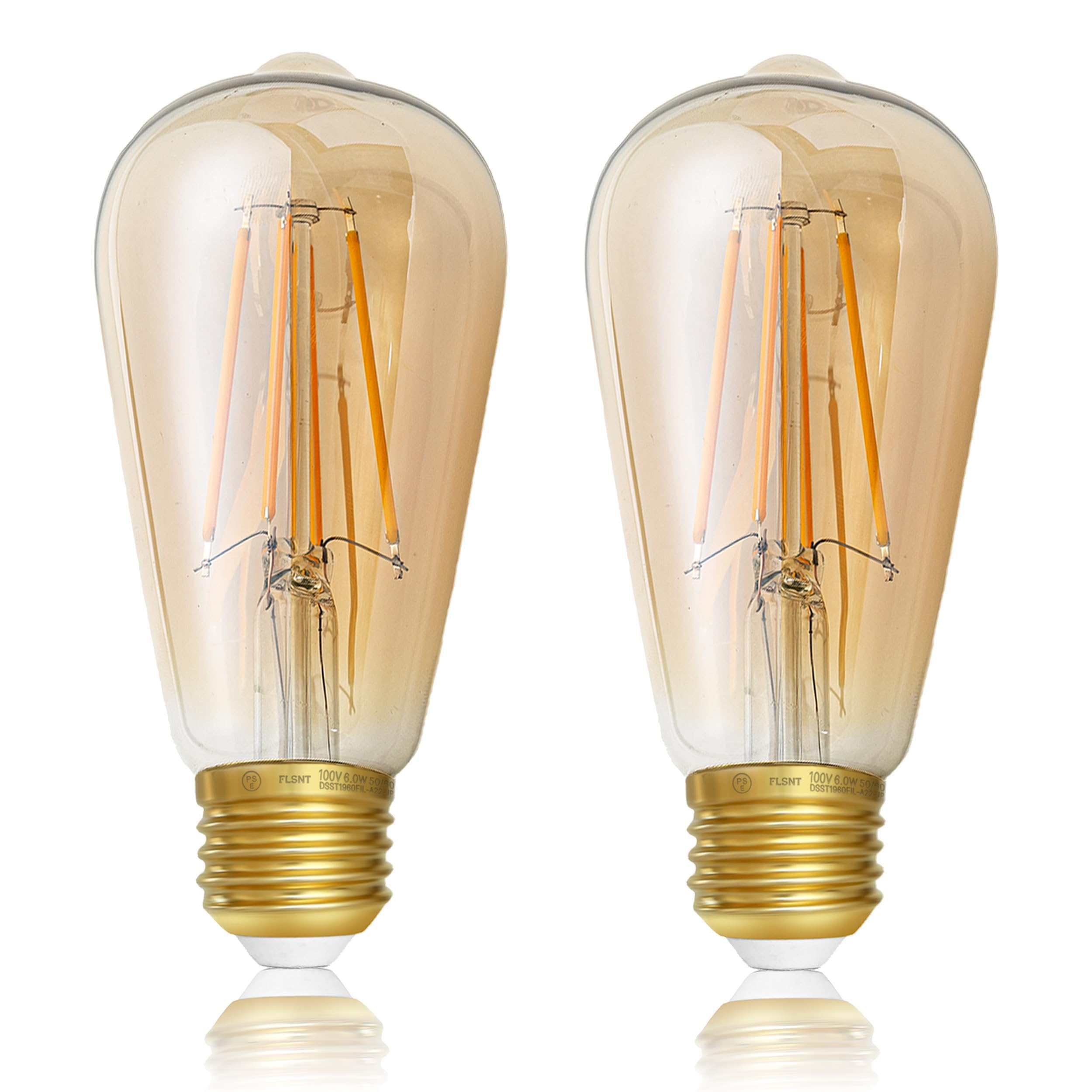 t*a様 フロアライト　本体＋エジソン電球(LED) 共同照明】40W相当 E26 エジソン電球 LED電球 フィラメント 全方向型 A