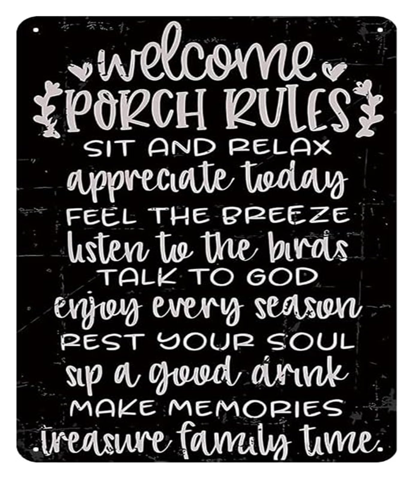 RUAJOGYNVM Vintage Metal Sign Welcome Front Porch Patio Outdoor Decor for Door Home Farmhouse Garden Yard Wall-Art 8 X 12 in