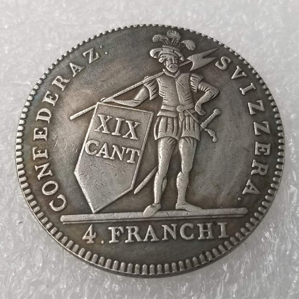 Pièce Commémorative Suisse 1814 – Laiton Plaqué Argent 925 – Diamètre 38 Mm – Collection Non Circulée