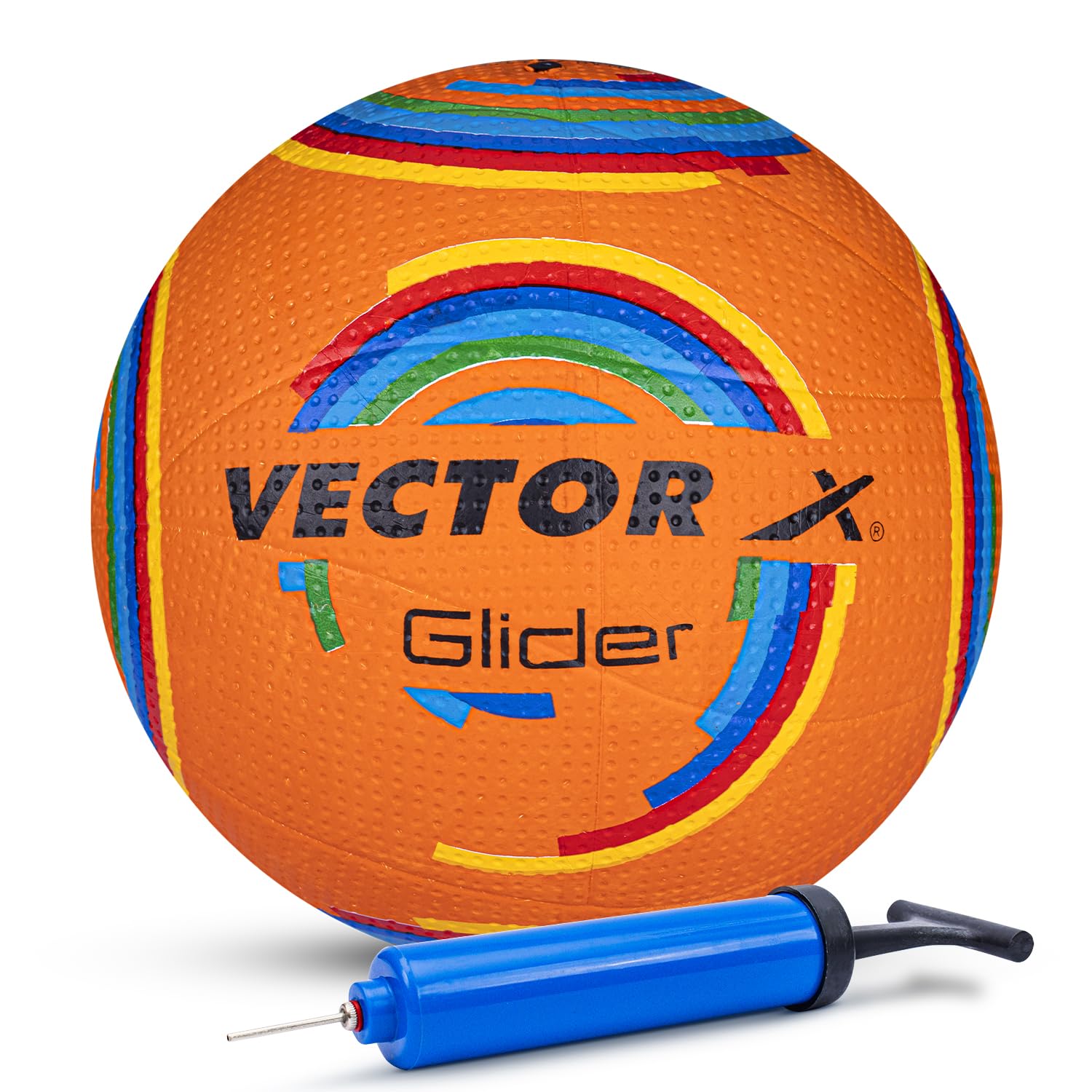 Vector X Glider Volleyball/Rubberized Moulded/Suitable for Indoor/Outdoor/for Men/Women/Kids Rubber Material/Training Ball/Match Ball/Ball with Pump +Needle -Size - 4 (Volleyball + Pump, Orange) (B0DBH75H7G) Amazon Price History, Amazon Price Tracker
