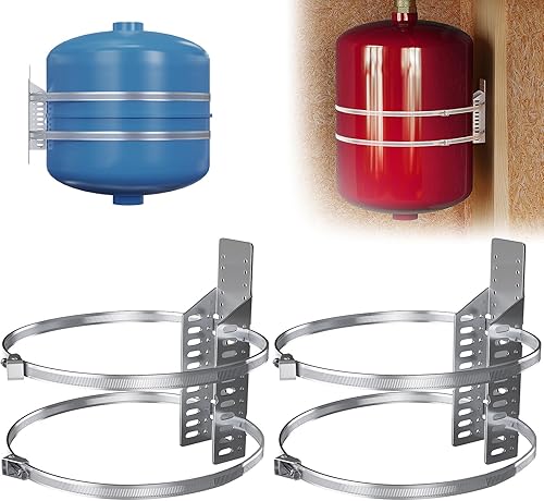 Miniatura 8 de ZhouDaShu Soporte de montaje de tanque de expansión para calentador de agua caliente, soporte de tanque de expansión térmica con 2 correas de