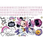 RoomMates Disney Minnie Mouse Giant Peel and Stick Wall Decals with Alphabet, RMK5156GM