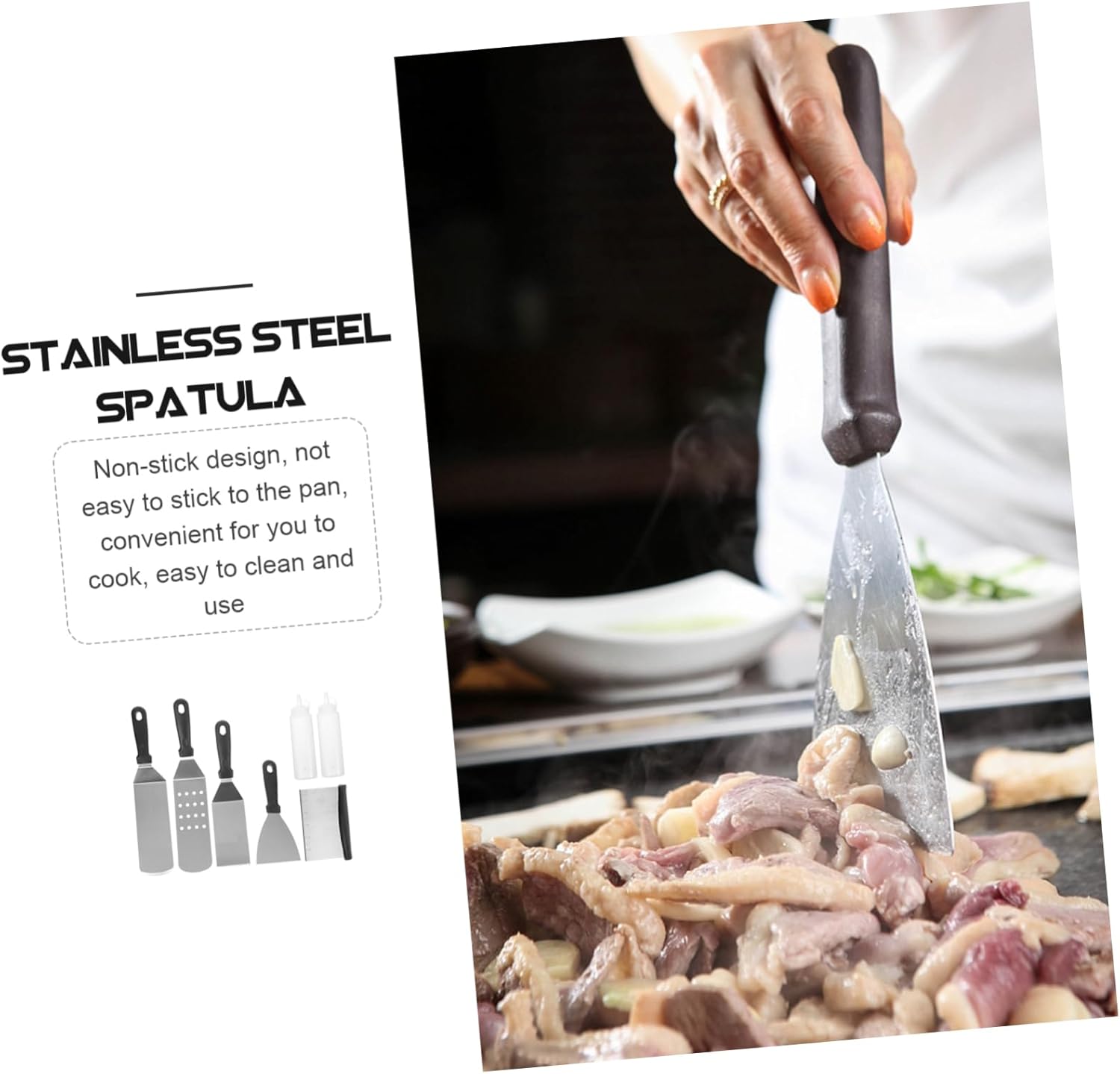 1 Set Stainless Steel Bbq Cooking Tools Set for Outdoor Grill Bbq Accessories for Grilling for Dad