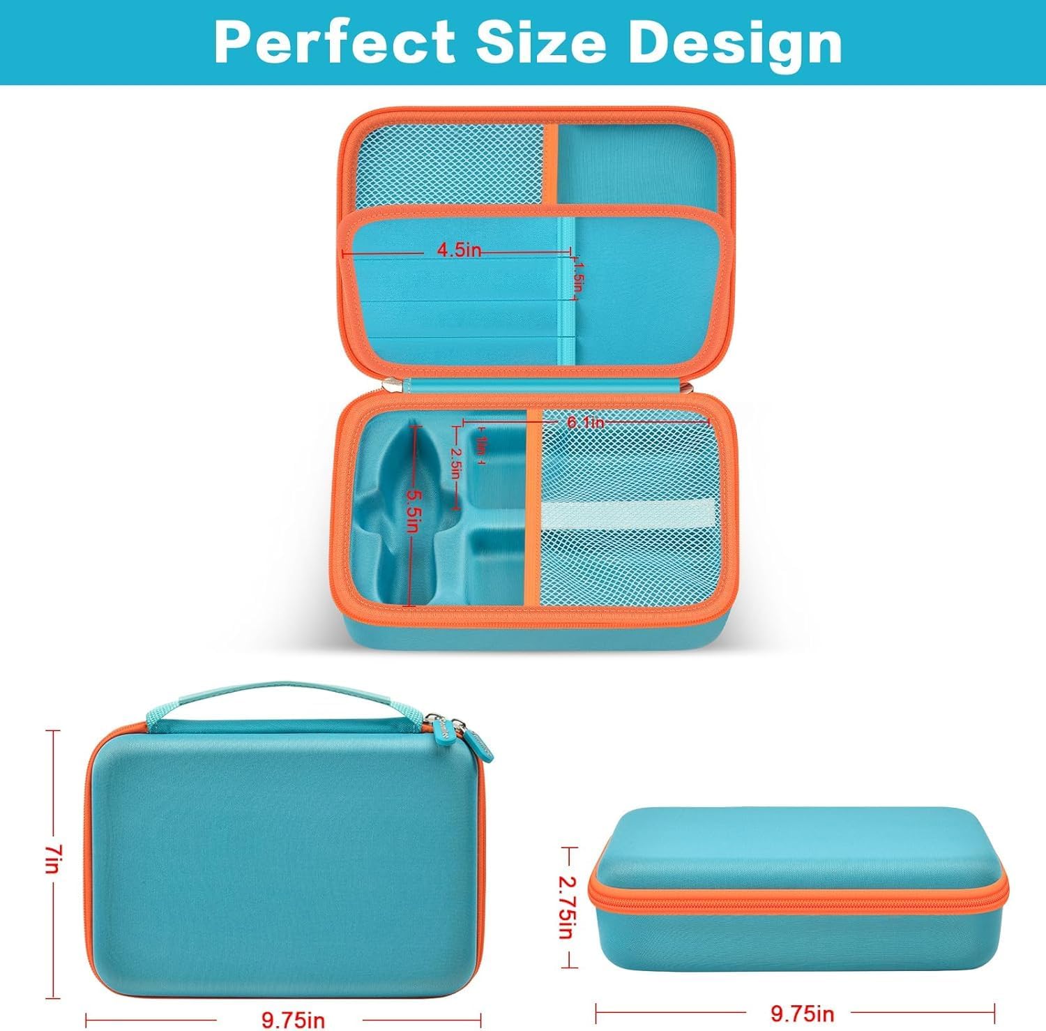 Case with 72 PCS 3D Pen Refills Filaments, Box Compatible with 3Doodler Start+ Essentials 2023/2024, Storage Organizer for 3D Pen, Doodlepad, Doodlemat, USB Cable & Accessories (Pen Not Included)