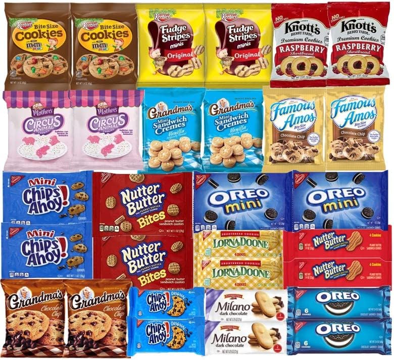 Model snack's Cookies Individually Wrapped Variety Pack Cookies Bulk Assortment