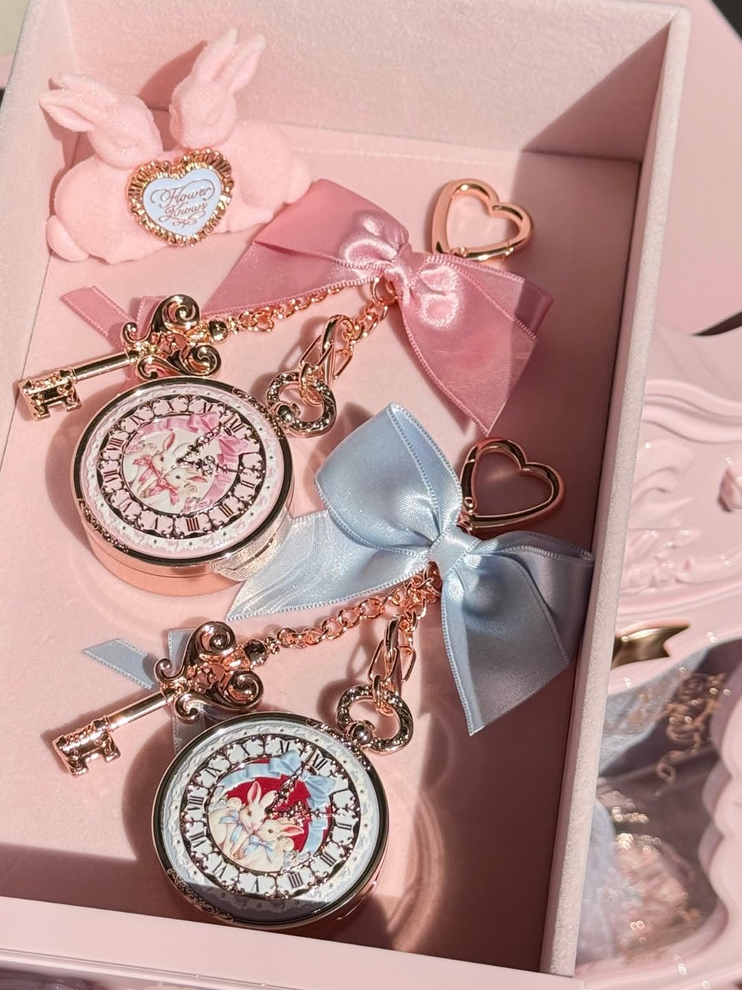 Flower Knows Bunny Garden Lip Balm Bag Charm,Hydrating & Softening Lip Care with Nourishing Oils & Long-Lasting Moisture,Non-Sticky Shine,Vegan Skincare,Lip Keychain Cap,Cute for Gift(01 Creamy Blue) - Image 7