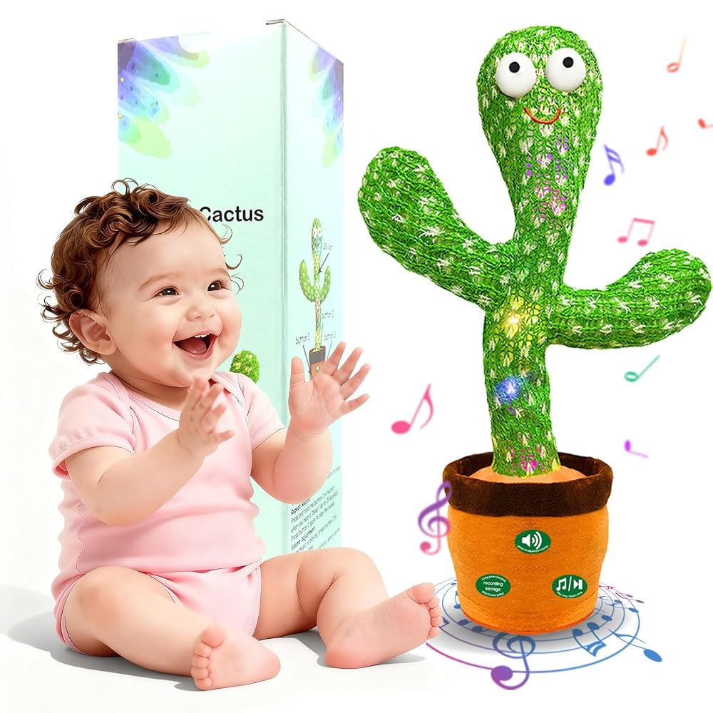 HUNFUR Dancing Talking Cactus Toy