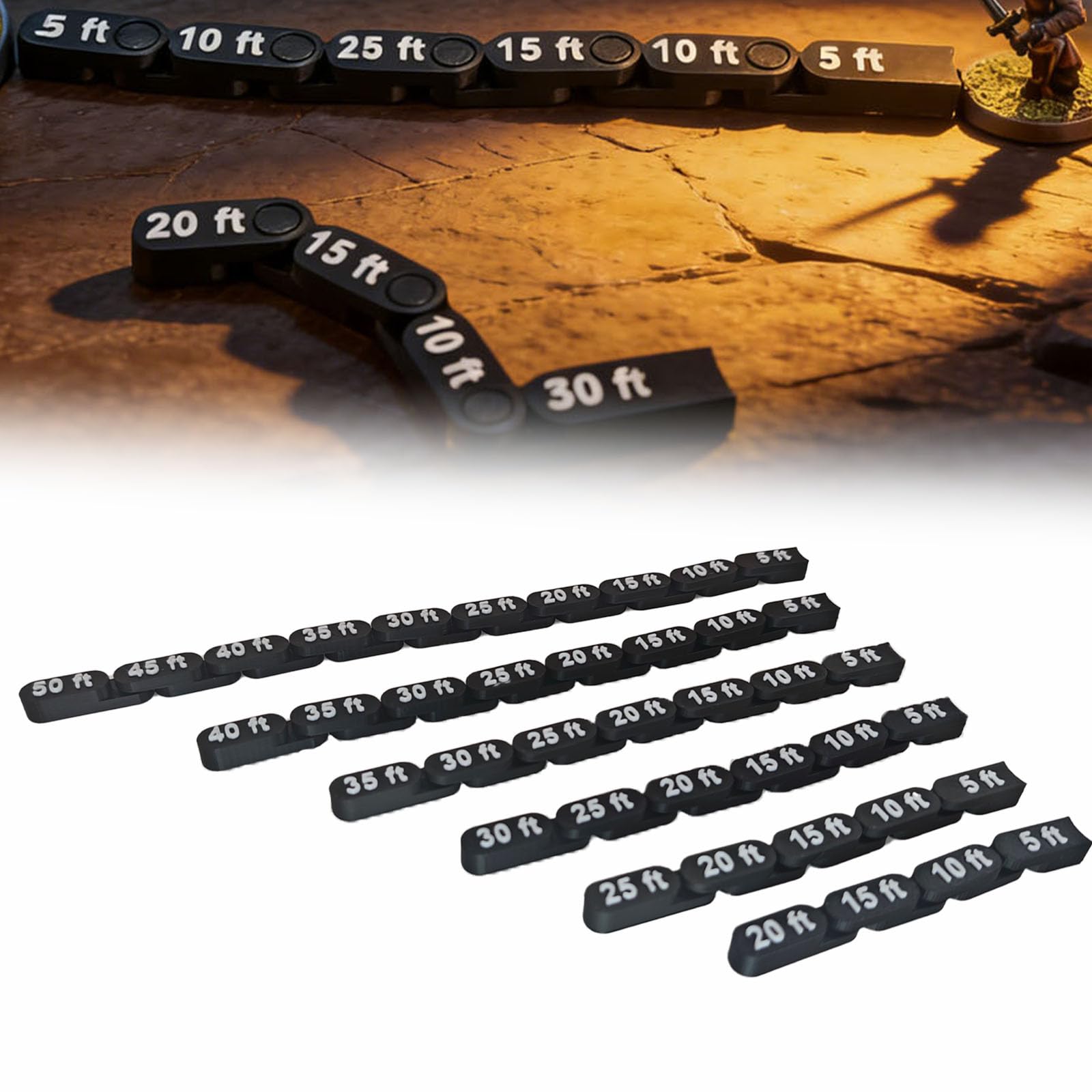Photo 1 of TCGADVN Articulated DND Movement Ruler