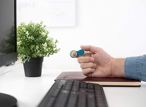 Vista 2 de Yogi Fidget Toy – Spinner sensorial silencioso para adultos y niños – Alivio del estrés para TDAH, ansiedad – Juguetes para adultos – Incluye 5