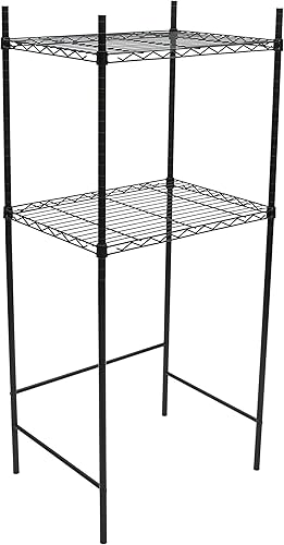 Organízalo todo - Mini soporte para nevera y microondas, organizador de cocina, perfecto para dormitorio, oficina, ahorro de espacio, color negro