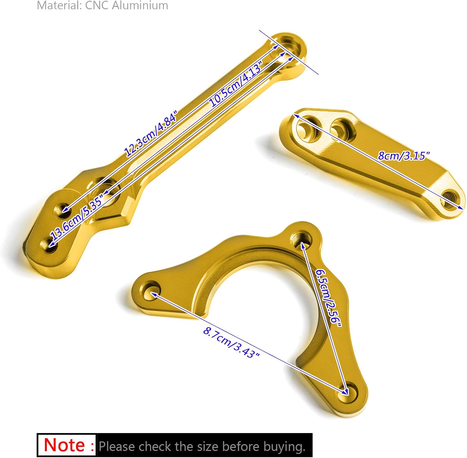 Areyourshop Motorcycle Steering Damper Mounting Stabilizer Adjustable fits for Kawasaki Z900 2017-2018