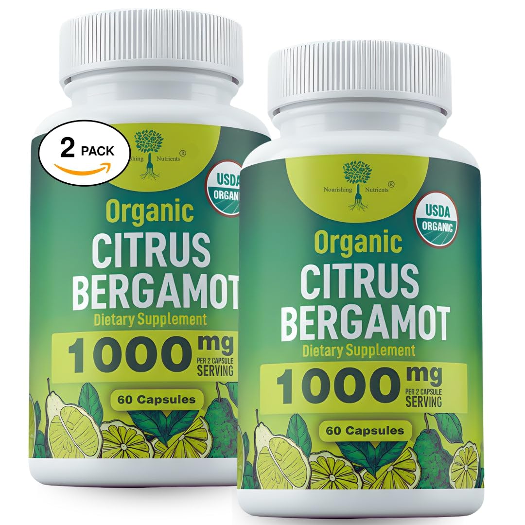 USDA Organic Citrus Bergamot - Italian Bergamonte- High Polyphenols 60caps — Amazon image 11