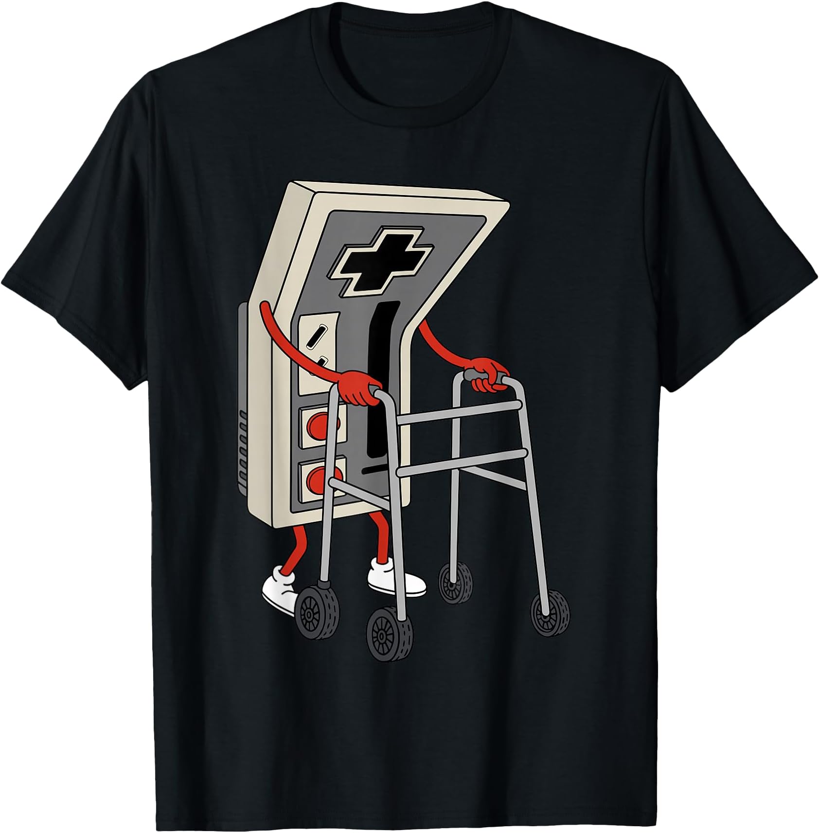 Funny Old Gamer Gaming Retro 80s 90s Video Game Old Gamer T-Shirt