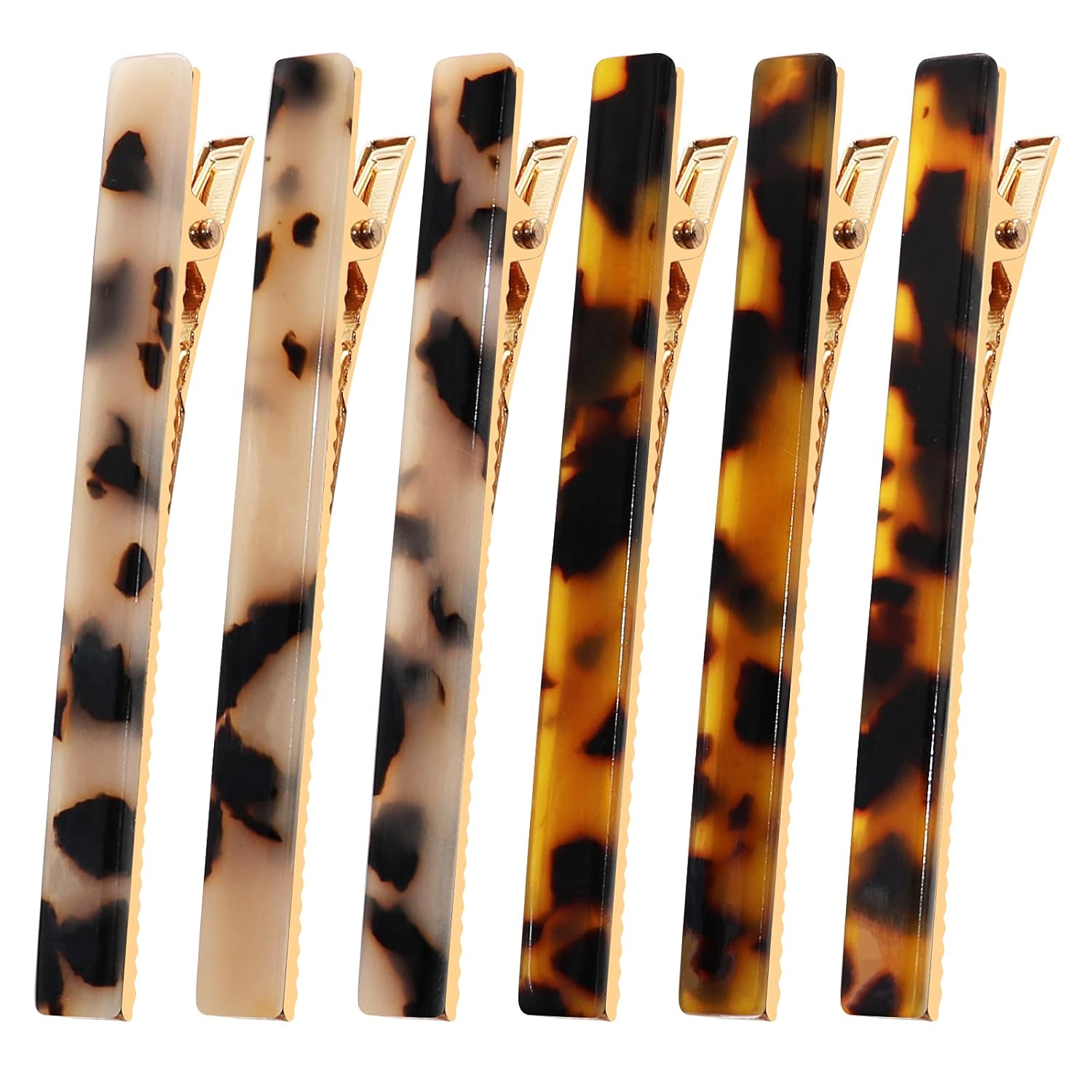 Cobahom 6 Pack Leopard Print Hair Clips Duckbill Hair Clip