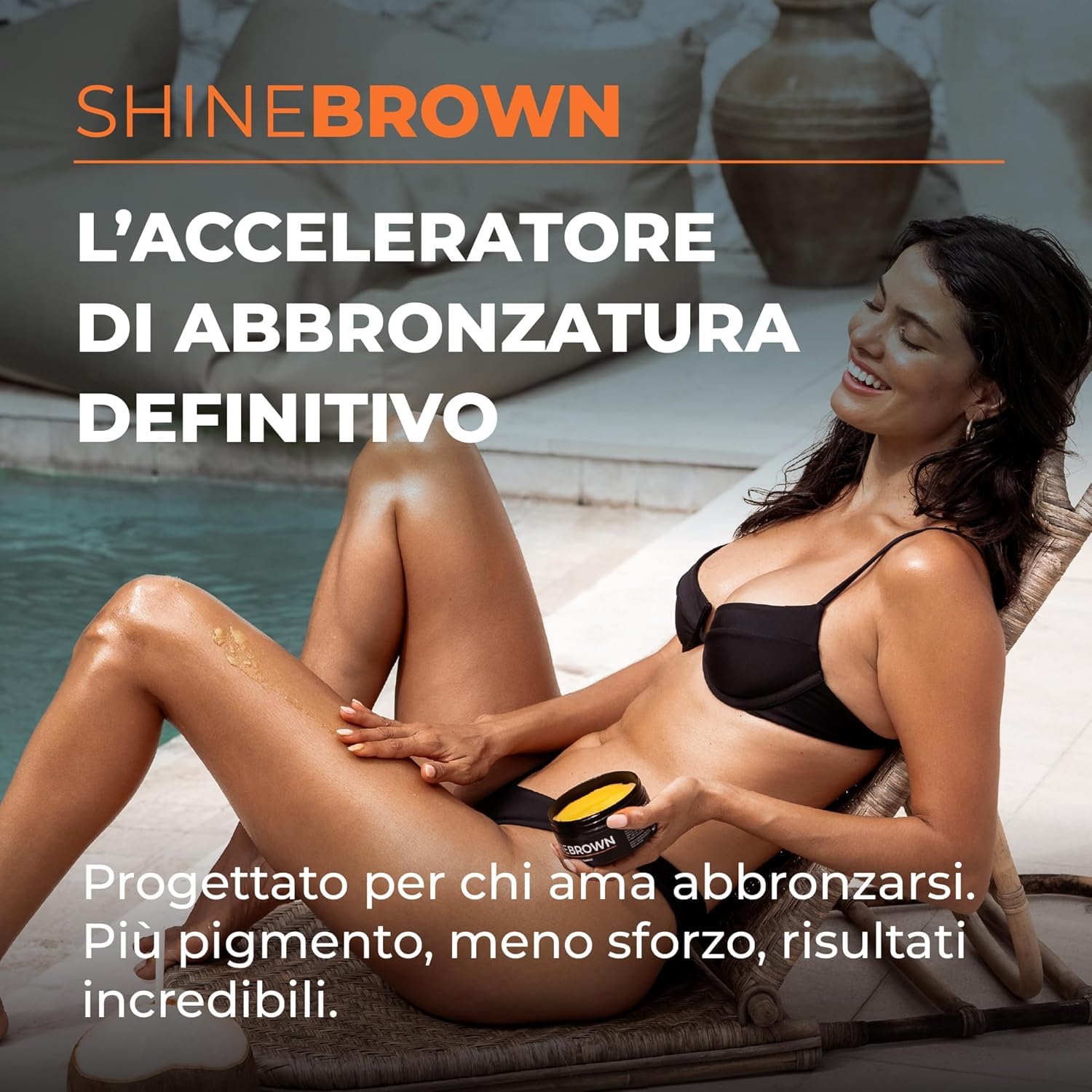 BYROKKO Duo Estivo – ShineBrown Crema Abbronzante 210ml + ShineBrown Tanning Oil 150ml | Bundle per Abbronzatura Intensa e Naturale