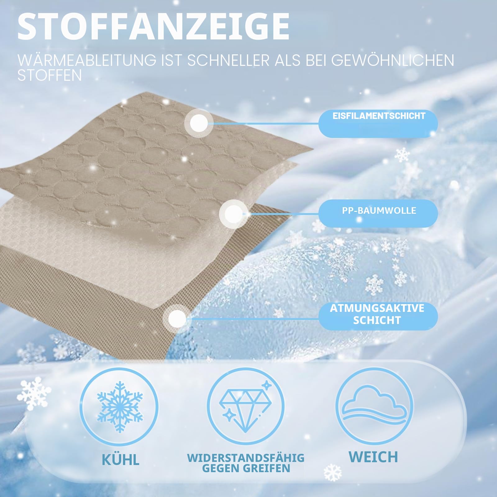 dellyy Kühlmatte Hund, Kühldecke Hund Selbstkühlend Waschbare(Braun, XXL) | Hunde Kühldecke, Kühlung für Katzen, Dog Travel Blanket, Kühlbett für Kaninchen, Haustiere, Innen- und Außenbereich
