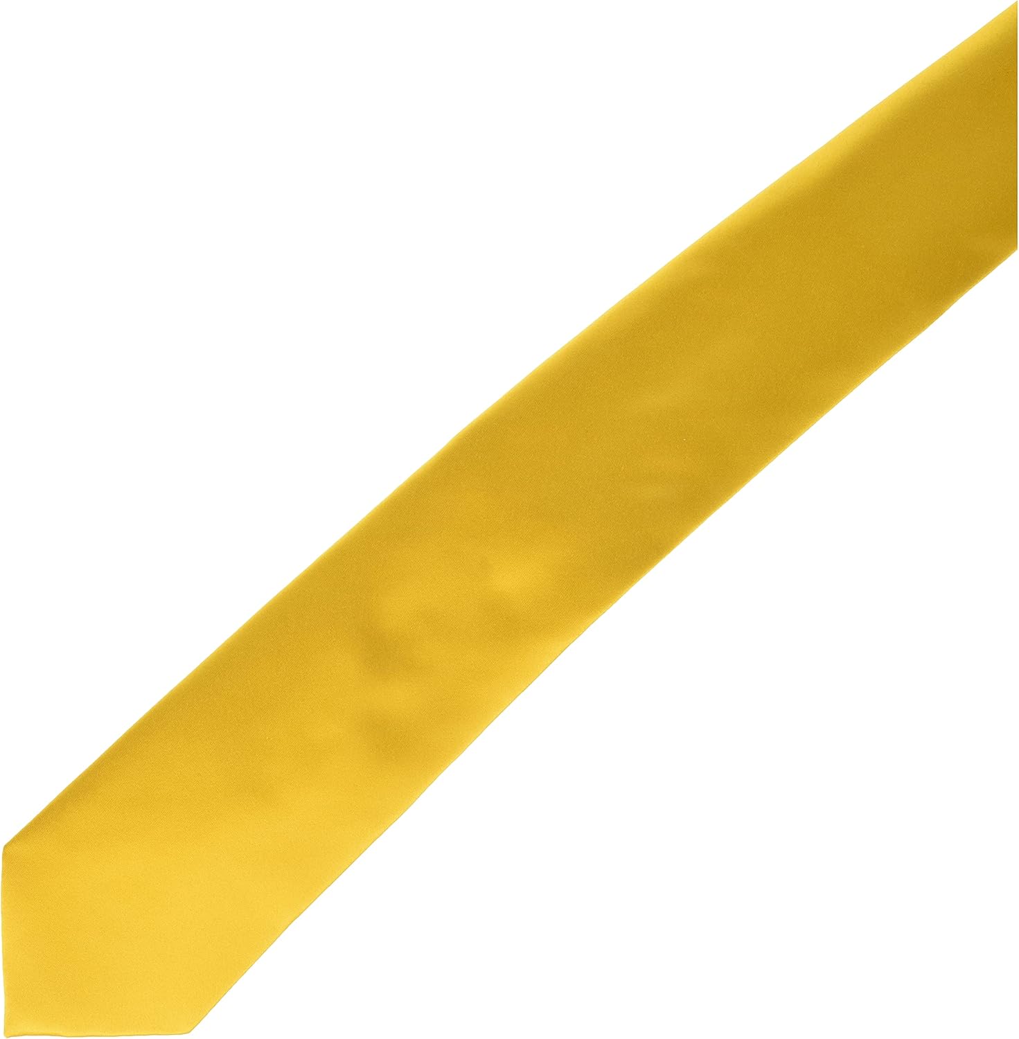 STACY ADAMS Men's Satin Solid Tie Set, Banana, One Size : Clothing, Shoes & Jewelry