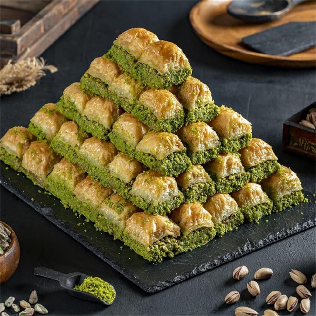 Au Ble Dor Filo-Teigblätter für Baklava Teigblätter Täglich frischer Teig - Frisches Gebäck, Filoteig 470 Gramm x 50 Packungen mit Pufai Grocery