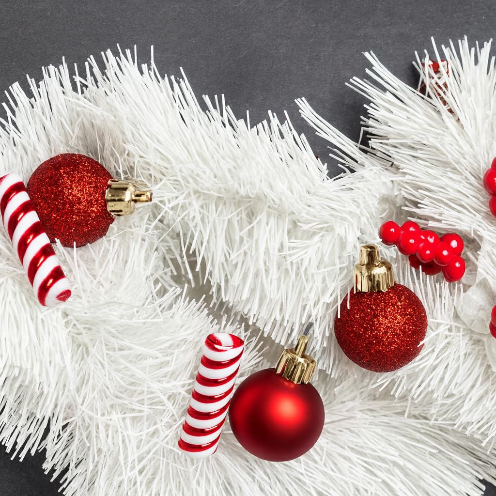 Guirlande décorative de Noël verte 5X XXL 10m de long pour fête extérieure