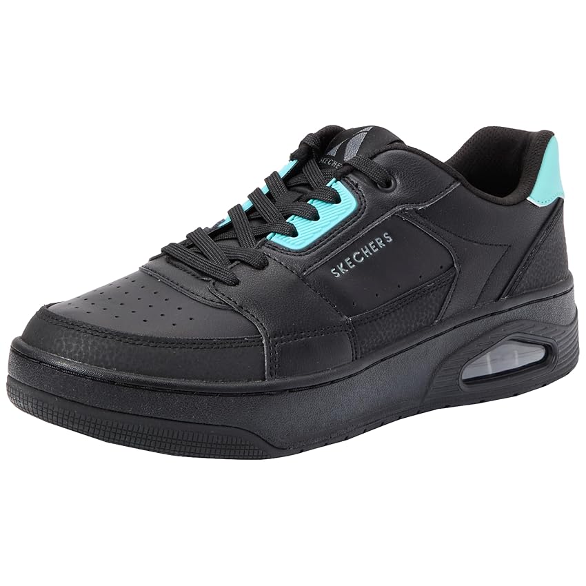 Skechers Uno Court, Sneaker Donna, Nero, 40 EU