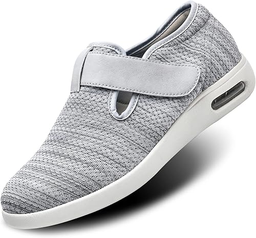 Miniatura 1 de Zapatos diabéticos para mujer de ancho ancho ancho con cierre ajustable ligeros transpirables para edema diabético fascitis plantar juanetes