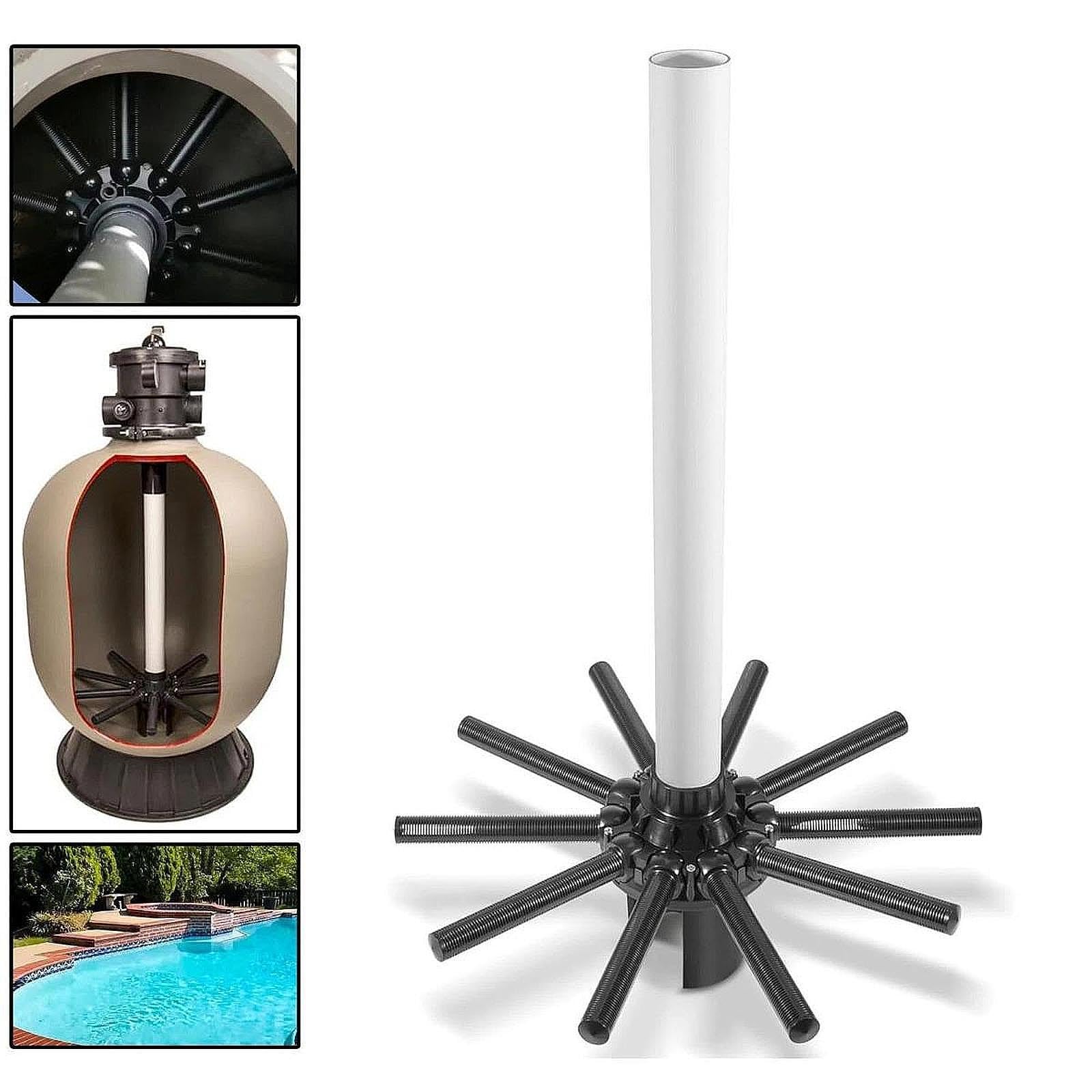 Ensemble de Composants pour Filtre de Piscine à Montage Latéral avec Tube Central, SX220DA Help Clean