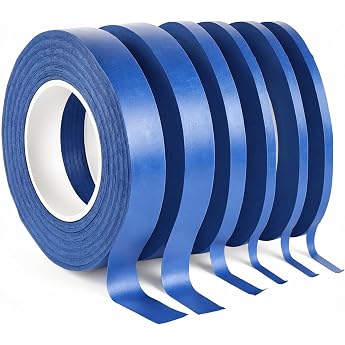 JJUNW 6 Roll Fine Line Tape 3/5/10/12 mm x 20 m Masking Tape Painters Masking Tape Self-Adhesive Fineline Tapes Decorative Strip Tape Contour Tape Painters Tape Masking Tape for Car School