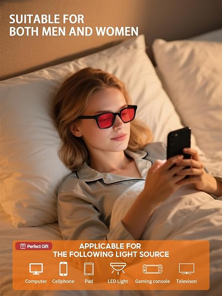 VMJFBJ Gafas Luz Azul para ordenador