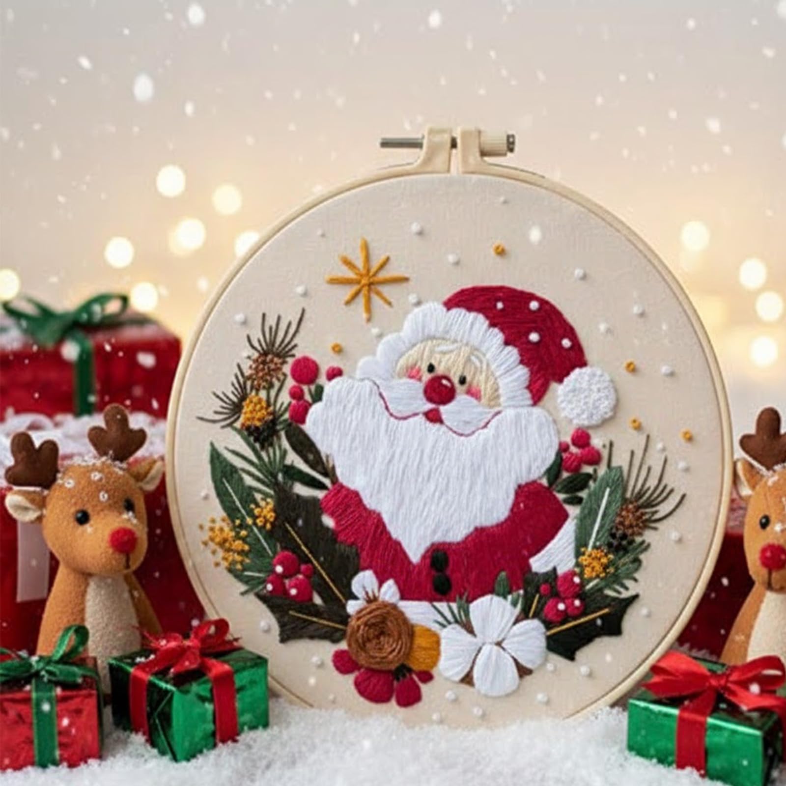 Christmas Embroidery Kits - 3 Festive Designs -4