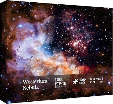 Space Puzzle 1000 Pieces Adult, Solar System Galaxy Puzzle, Hubble-Westerlund 2 Planets Star Nebula Universe Picture Jigsaw Puzzle