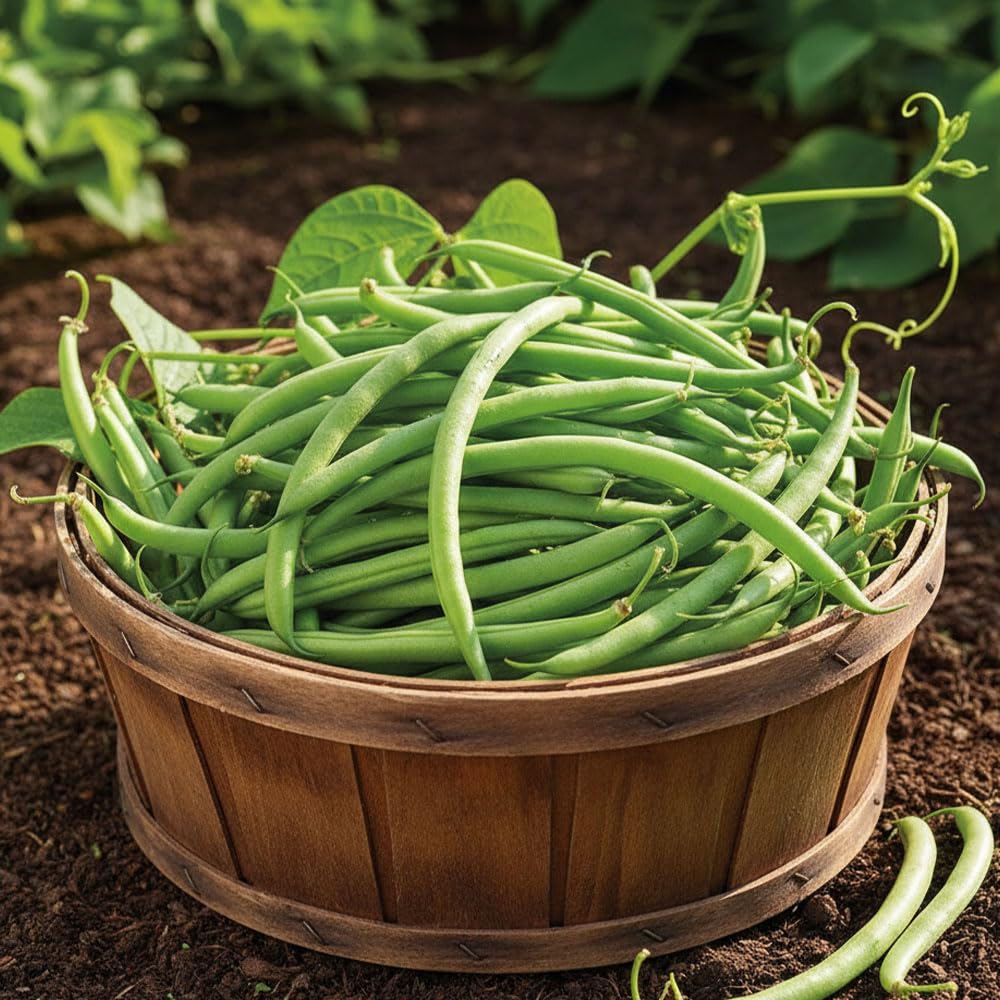 Dwarf French Bean Rondo Seeds β Late Maturing & Resistant to Disease, Stringless βFletβ Beans β for Your Beautiful Kitchen Garden