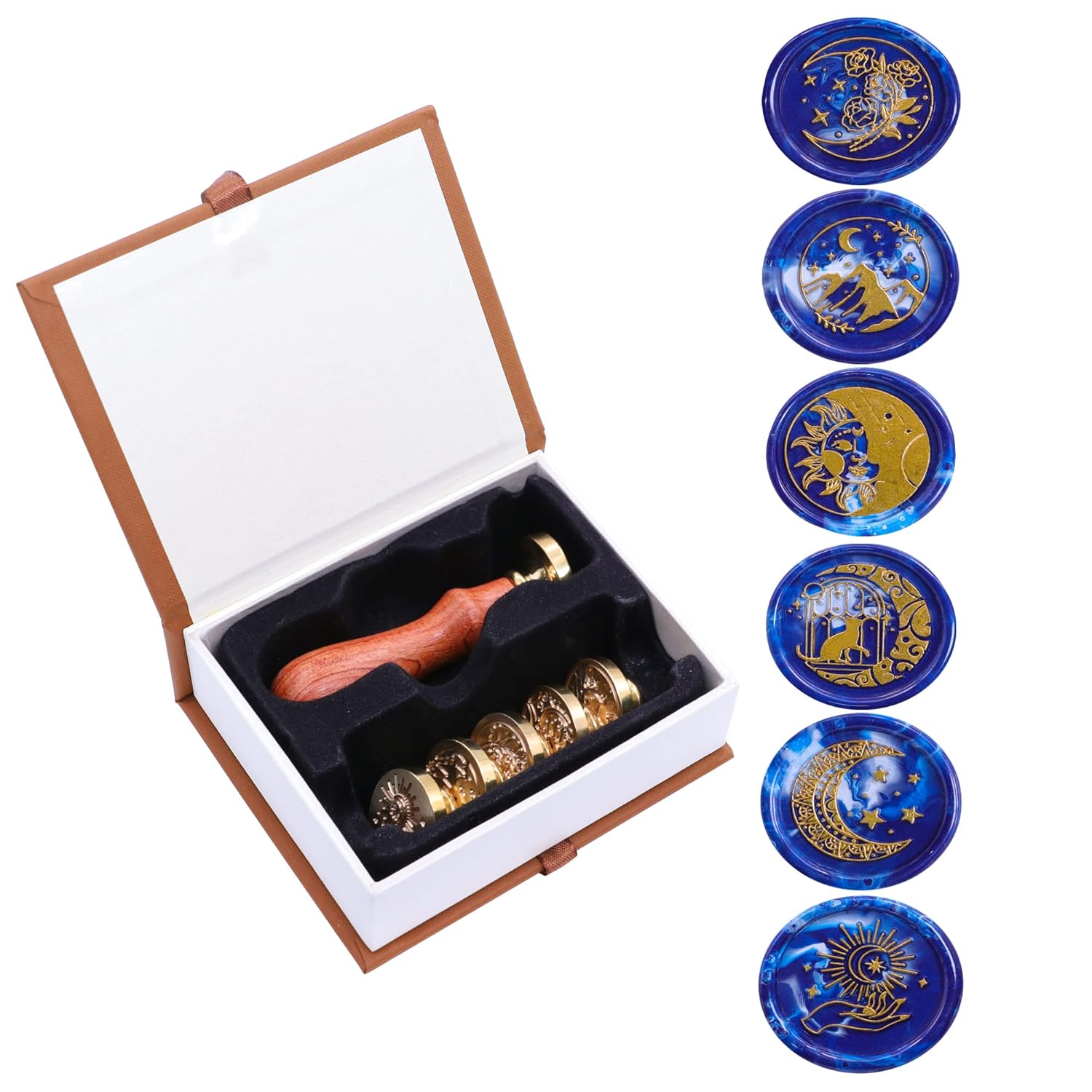 Moon Sun and Star Wax Seal Stamp Kit - Image 3