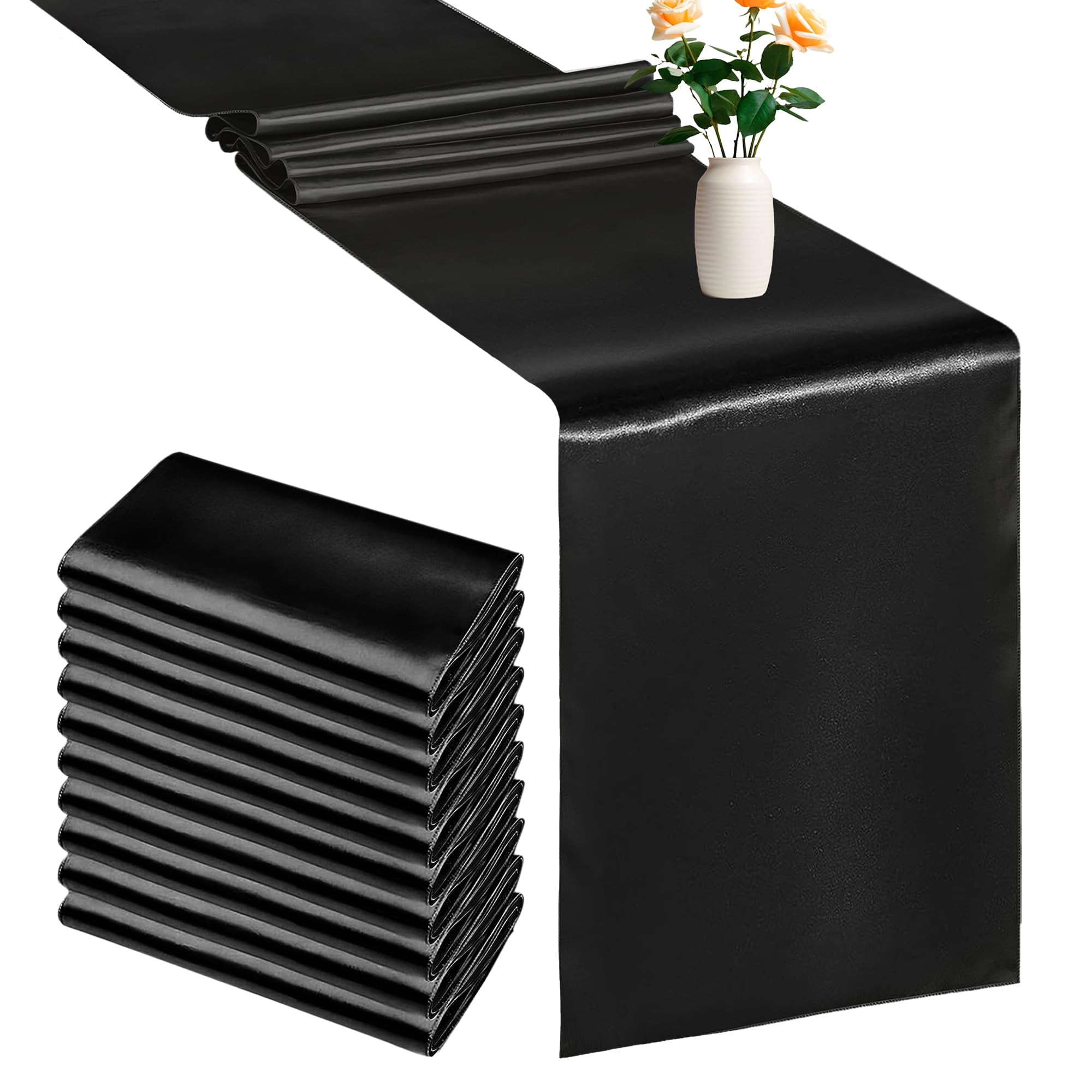 Trimming Shop Black Table Runner, 11 x 108 Inch (Pack of 10) โ image 1