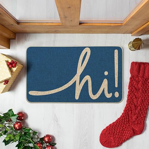 Miniatura 7 de Artoid Mode Felpudo de invierno de alta calidad, decoración del hogar, tapete de bajo perfil, tapete de bienvenida para puerta delantera, interior y