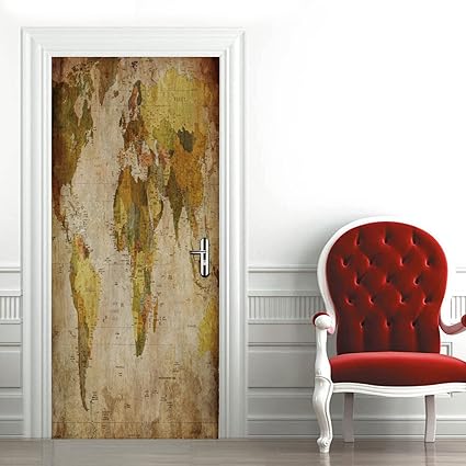 Amazon Co Jp 3dドアステッカー ドア壁壁画壁紙 ドアステッカー3d 壁紙pvc自己粘着性防水ドアポスターアート3dステッカー サイズ 77x0cm 世界地図 Diy 工具 ガーデン Amazon Co Jp 3dドアステッカー ドア壁壁画壁紙 ドアステッカー3d 壁紙pvc自己粘着性防水ドアポスターアート3dステッカー サイズ 77x0cm 世界地図 Diy 工具 ガーデン