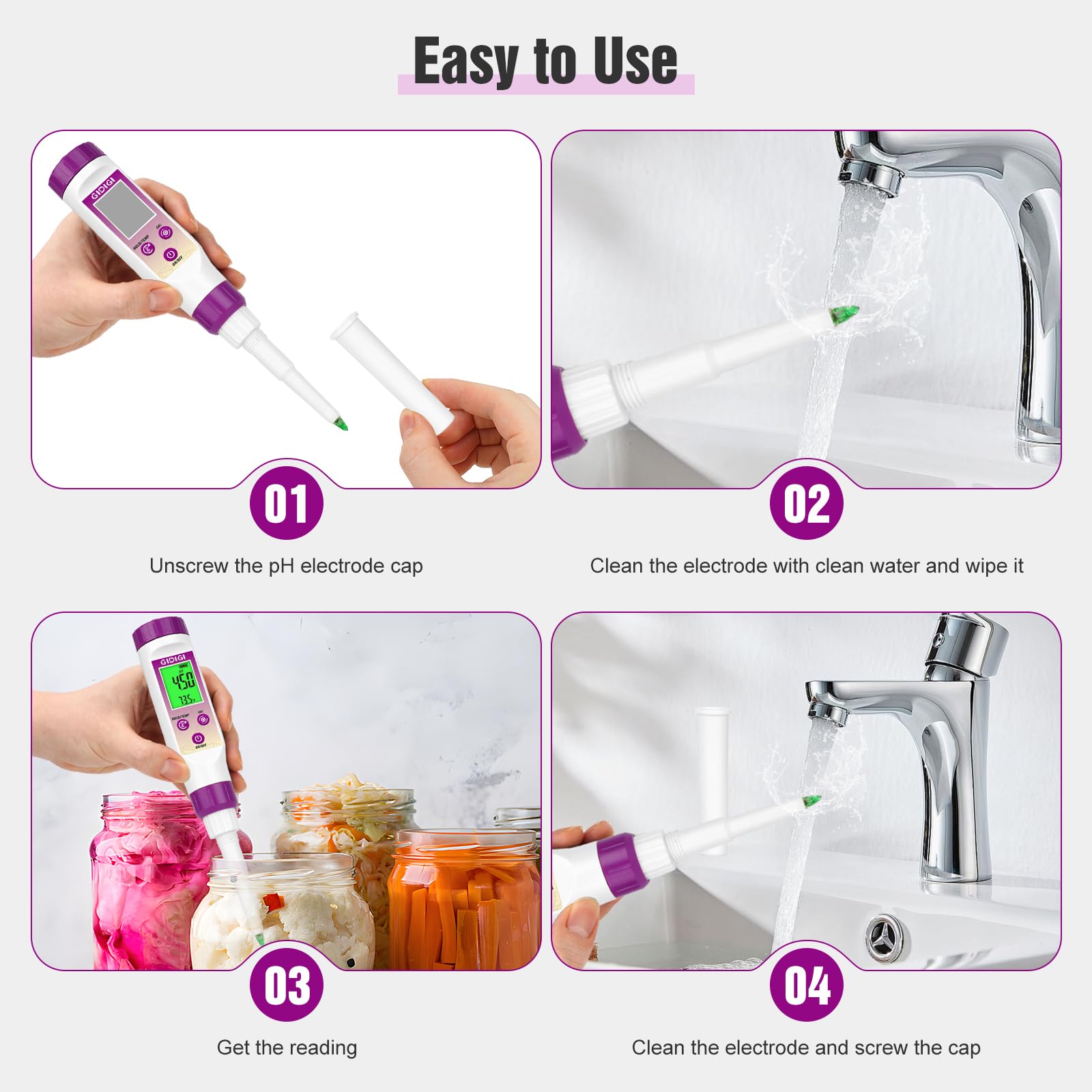 Food Fermentation pH Meter - Canning & More -6