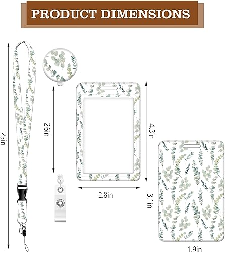 Miniatura 2 de BLOCIT Portatarjetas con cordón, portatarjetas de identificación a la moda con cordones retráctiles, clip de fibra suave de metal, hebilla