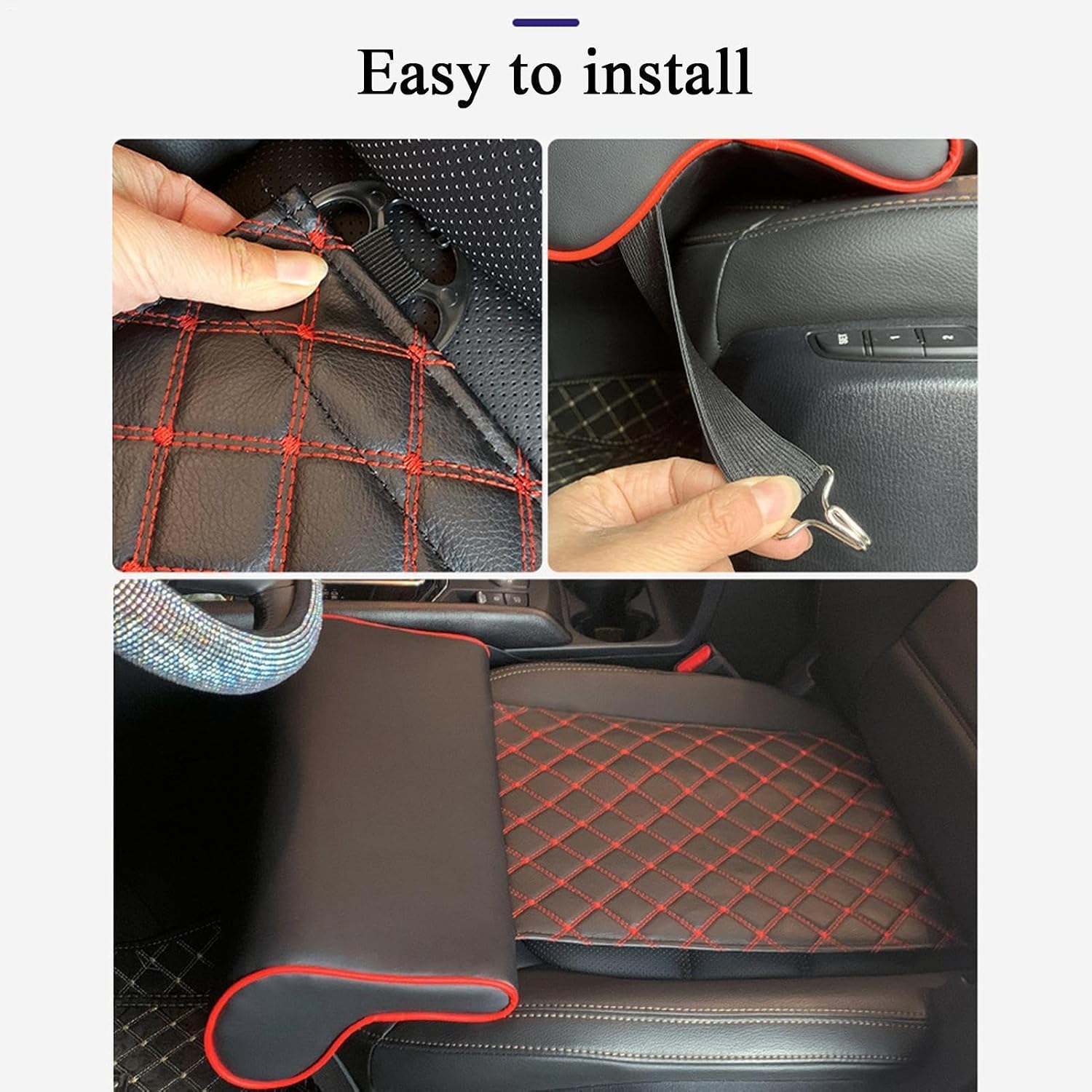 Car Seat Extender Leg, Ergonomic Thigh Booster, Comfortable Adjustable Support, Portable Design for Seniors Pregnancy Truck Boat RV Tractor Wheelchair Long Drive Travel Daily Use