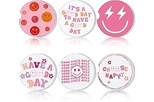 6 Pcs Zubebe Car Coasters for Women