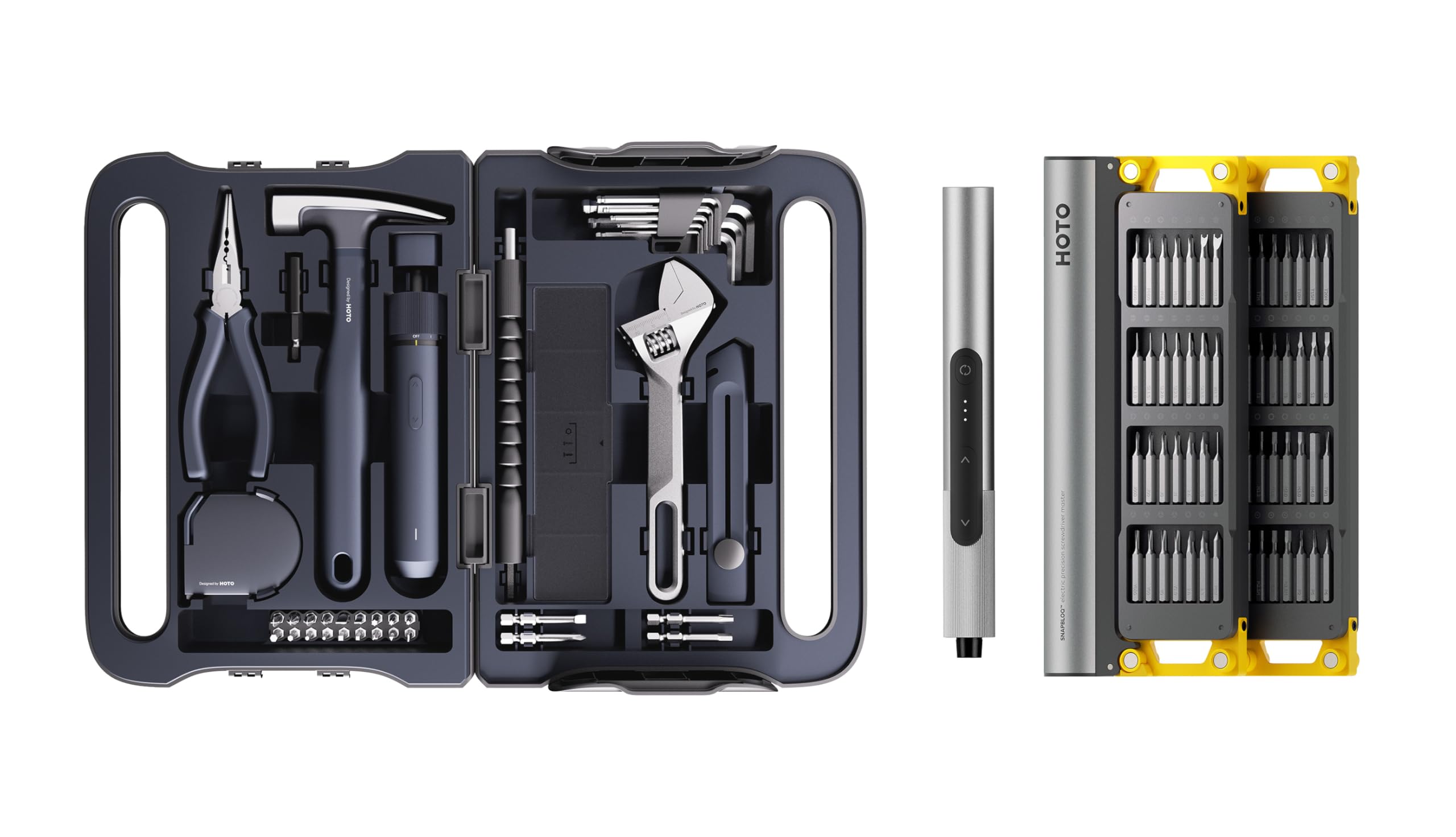 HOTO 40-Piece Tool Kit SNAPBLOQ S-A01 3 7V Electric Screwdriver Set