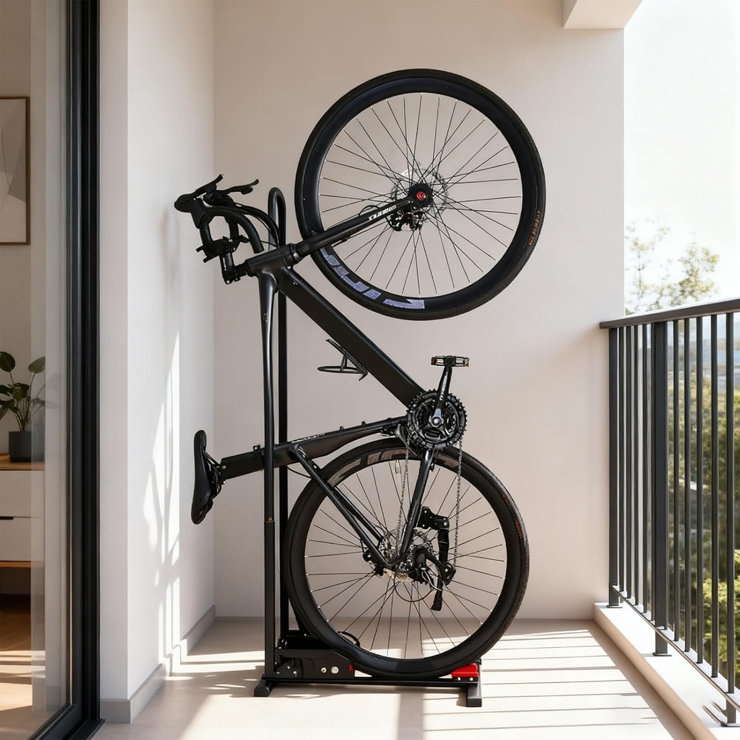Thin Pliable Cycle Holder Ergonomic L Molded Frame Permanent Aluminum Construction Easy Installation Everyone Varieties Aluminum Alloy Stand