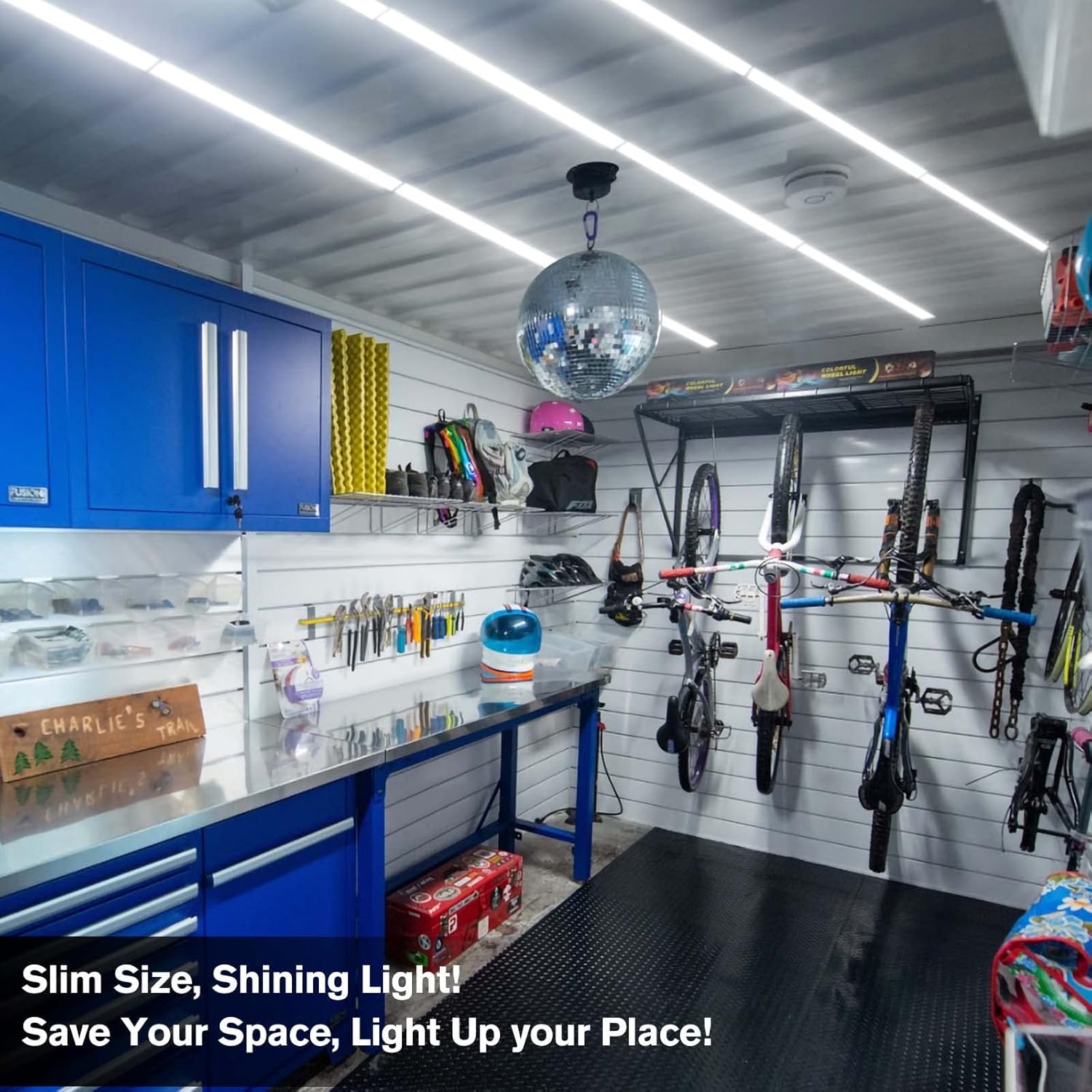 PAULINN RV Water Filter, Bundle with 12V Interior LED Light Bar | 12 Volt LED Light Strip w/Switch | Slim Enclosed Trailer LED Lighting Fixture | DC 12V 700LM 3W : Automotive