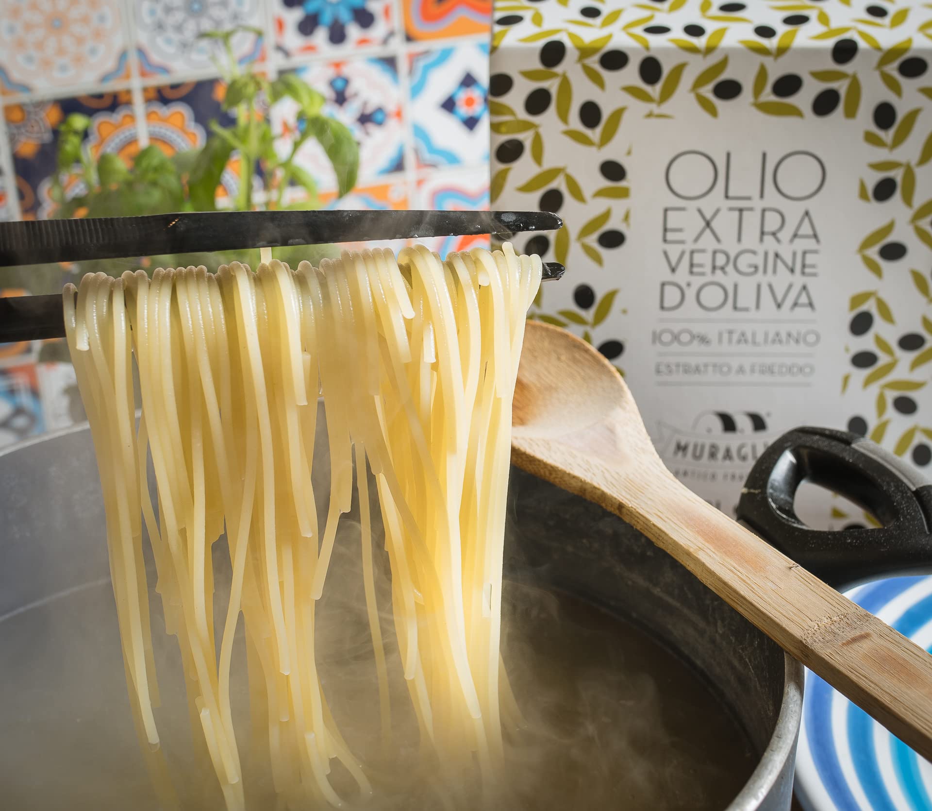 Frantoio Muraglia, Bag in Box di Olio Extra Vergine d'Oliva con Dosatore da 5 lt, Fruttato Intenso